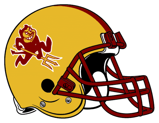Arizona State Sun Devils 1996-2010 Helmet Logo custom vinyl decal